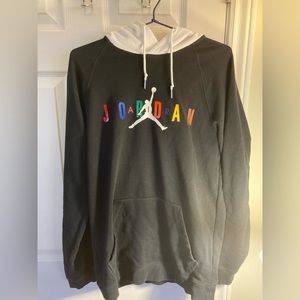 Nike Jordan Black DNA Multicoloured Logo Hoodie